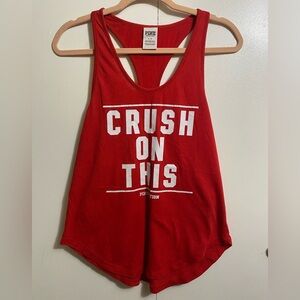 Victoria's Secret PINK Red 'Crush On This' Tank Top